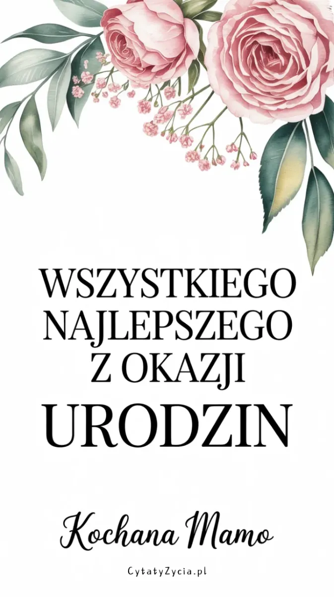 „Duża ozdobna kartka urodzinowa przygotowana specjalnie dla mamy.”