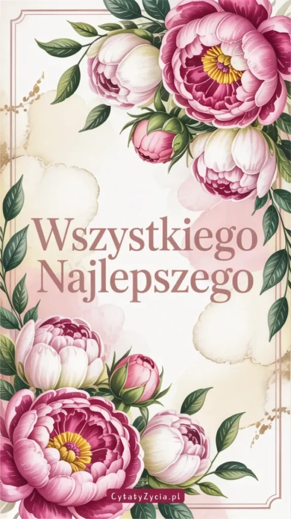 „Kartka z życzeniami urodzinowymi dla mamy i babci.”