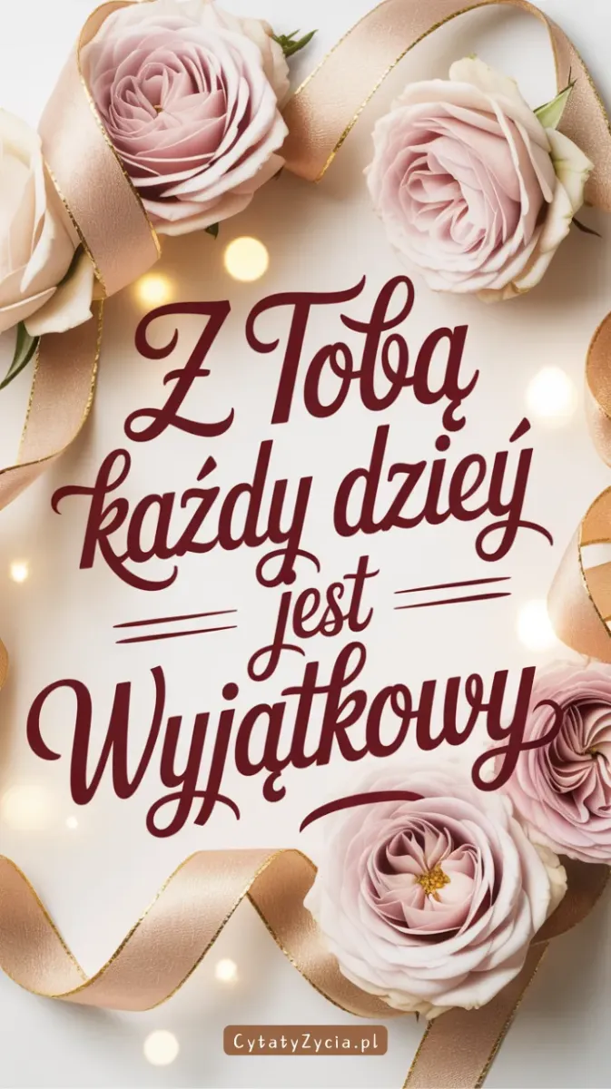 Uśmiechnięta para z tekstem gratulacyjnym.