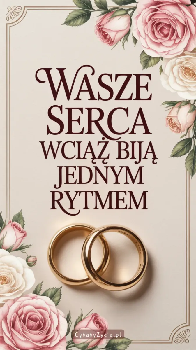 Słodkie wspomnienia z dnia ślubu uchwycone w nostalgicznej ramce.