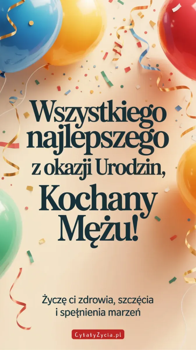 Kartka urodzinowa dla męża