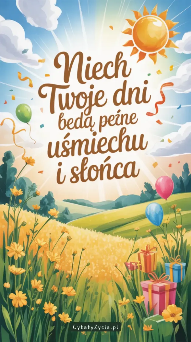 „Radosny głos syna śpiewającego piosenkę urodzinową”